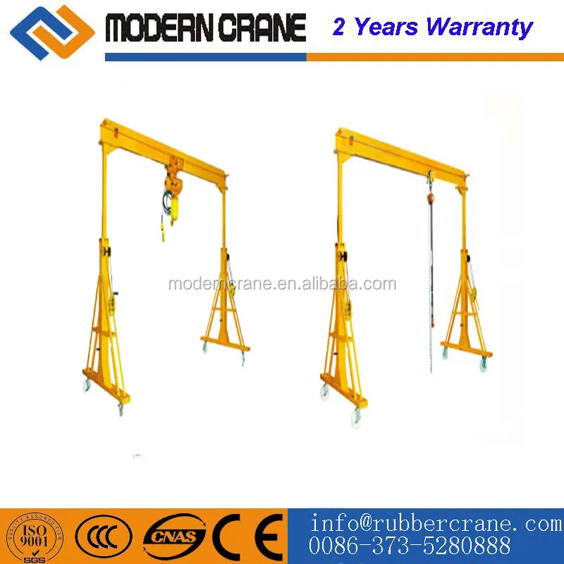 10 Ton Movable Model Electric Hoist Small Gantry Crane