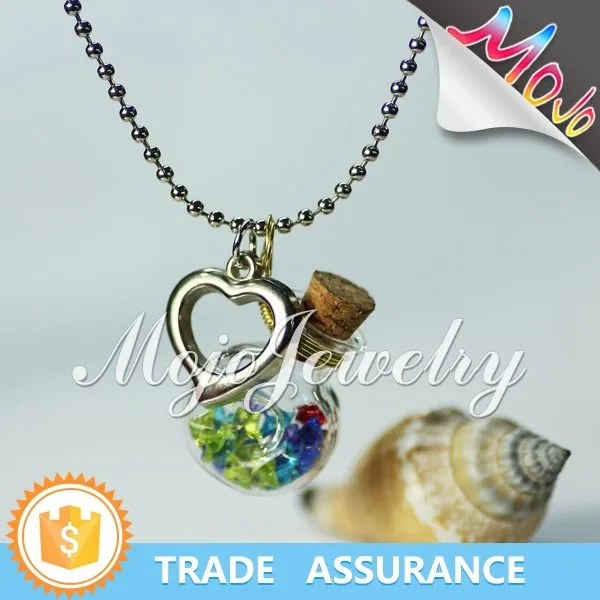 Pink Rubble Stone Fashion Dolphin Ball Chain Necklace Jewelry