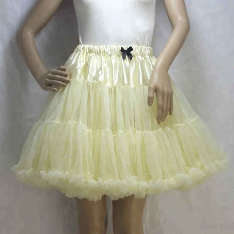 Princess Super Fluffy Adult Pettiskirt Wholesale Women Soft White Petticoat Tutu