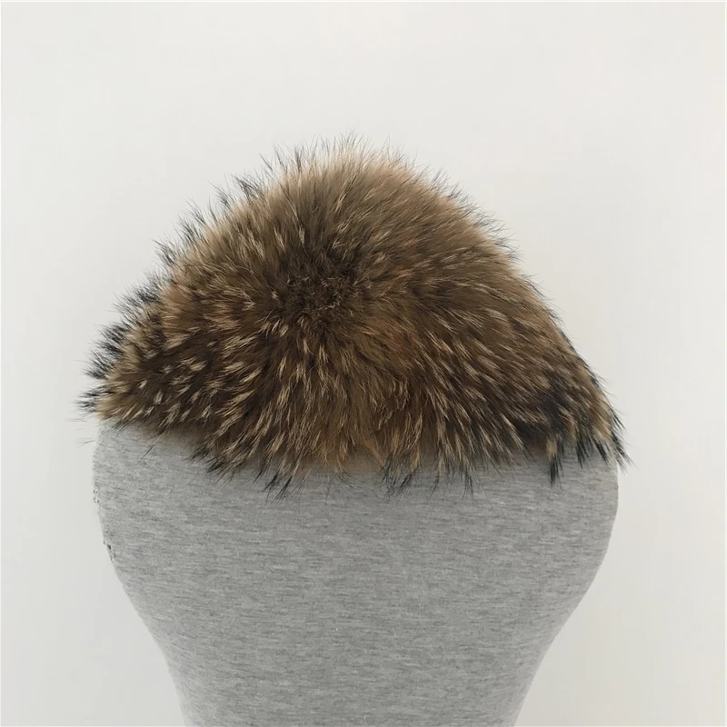 high quality real raccoon fur trim for hood