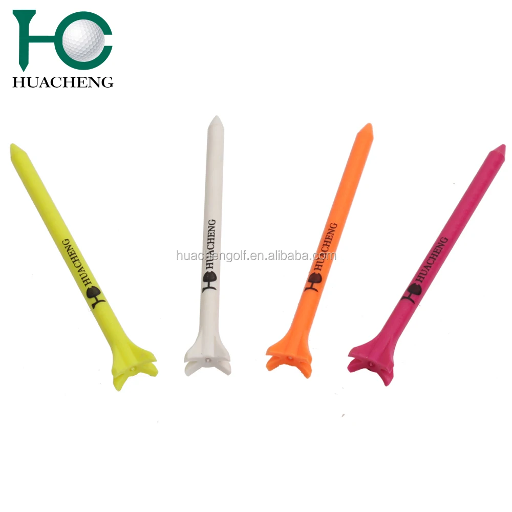 Hot sale bulk colorful plastic fly golf tees with custom logo