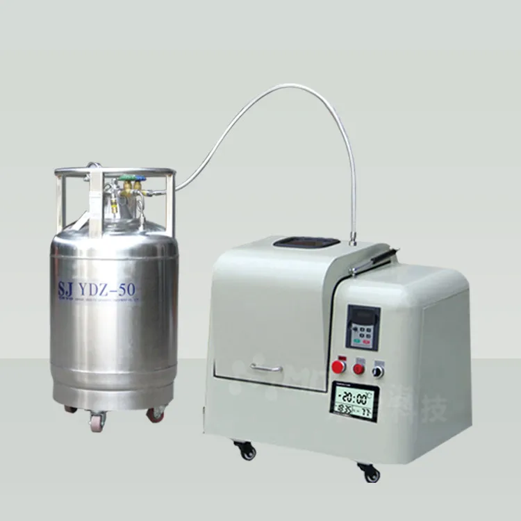 Nano Super Fine Powder Grinding Machine Ce Approved Aircooling Grinder For Biology Research Cryogenic Tank Planetary Ball Mill