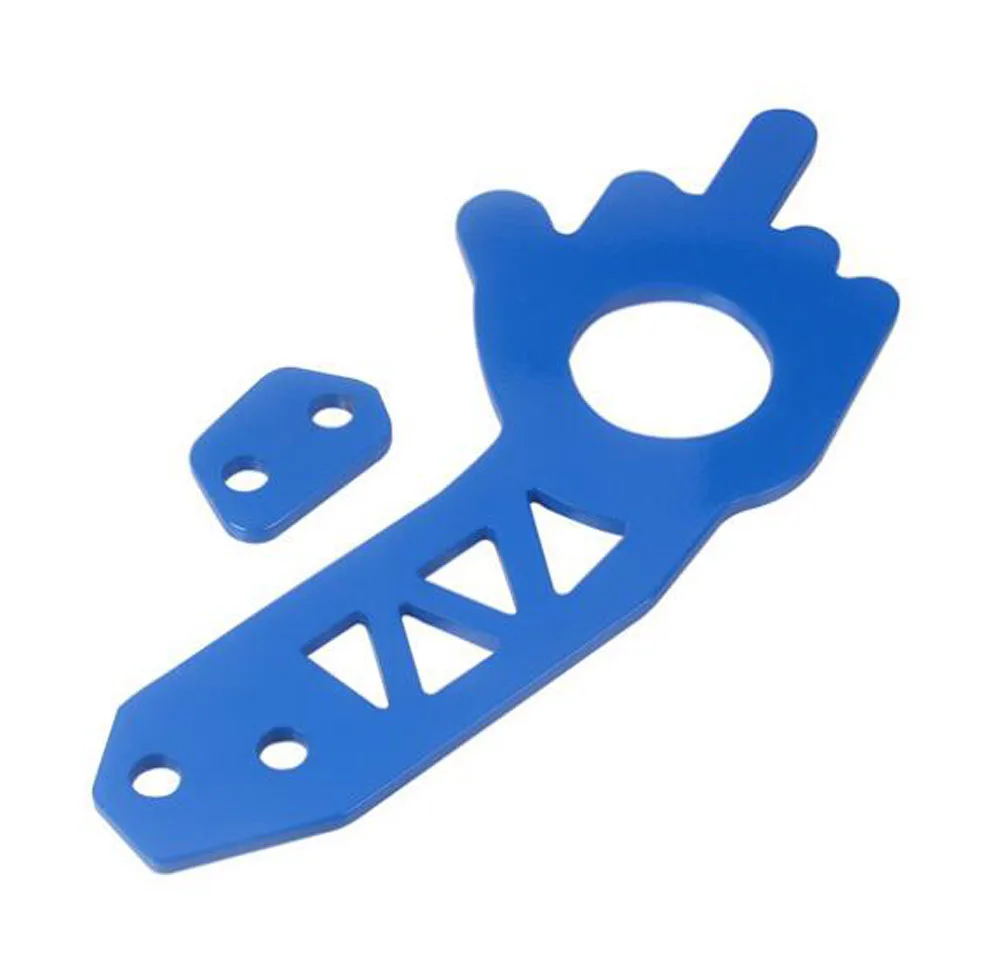  Car Refit Racing Universal Middle Finger Personality Rear Trailer Hook Traction Aluminum Alloy Tail