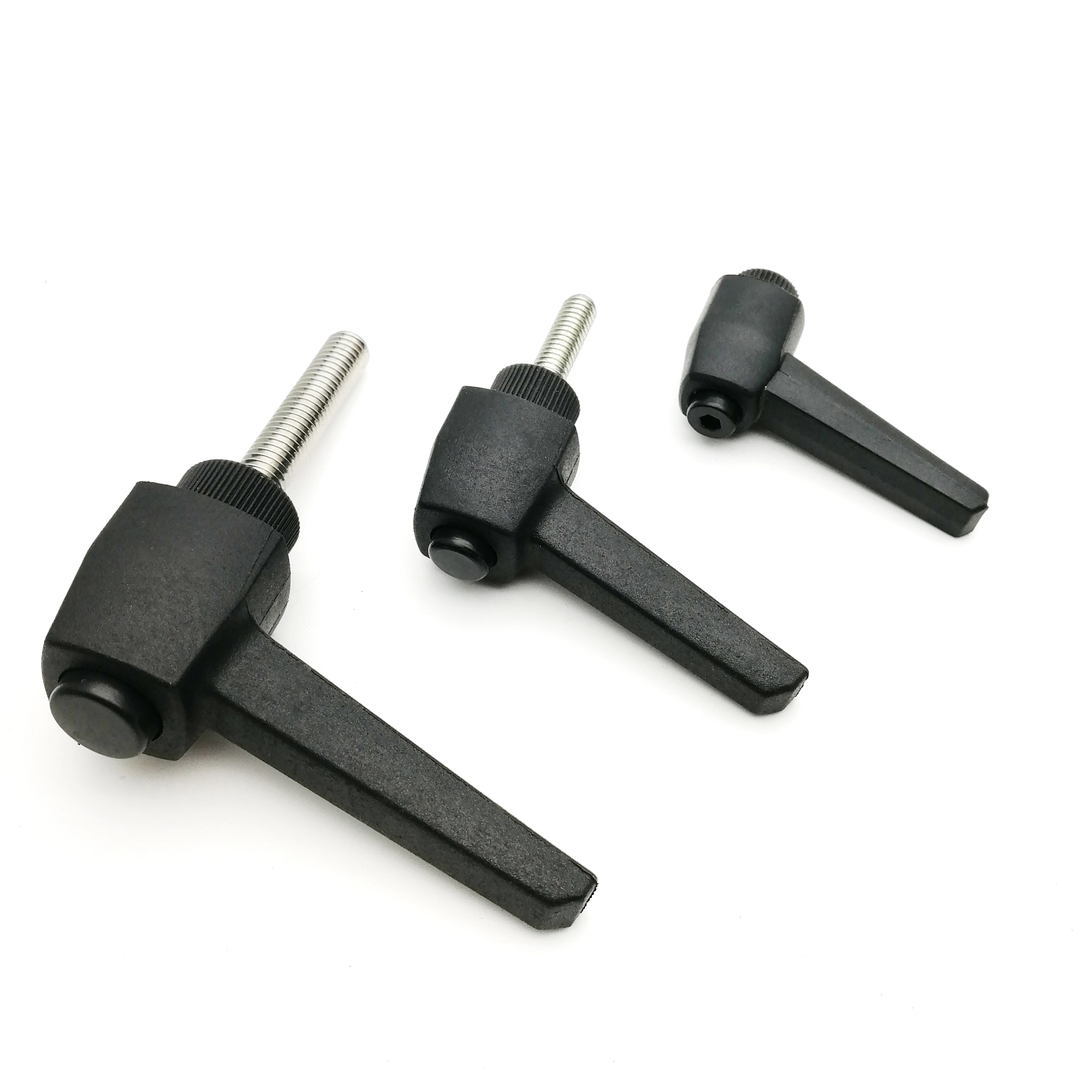 Best Quality Wholesale Black Plastic Adjustable Clamping Handles With Metal Insert