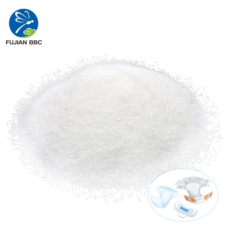 Raw Materials Super Absorption Polymer High Absorbency SAP For Disposable Sanitary Napkins Diapers