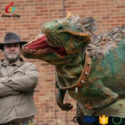 Hot Sale Animatronic hidden legs dinosaur wearable costume for park