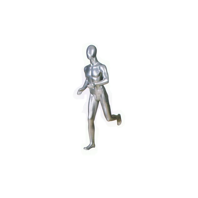 Full body fiberglass sport running mannequin male