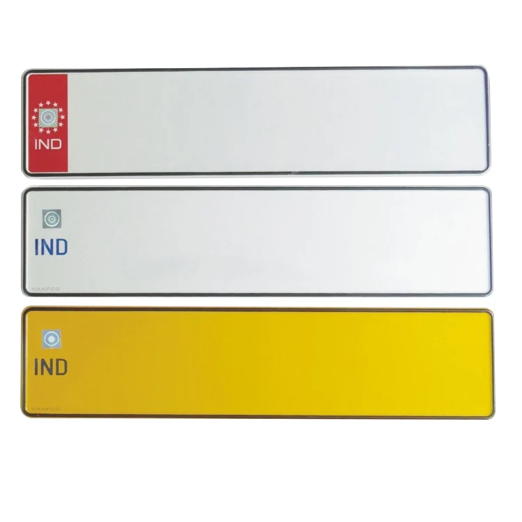 Wholesale Euro Embossed Aluminum Bike Blank Design Photo Number License Plates