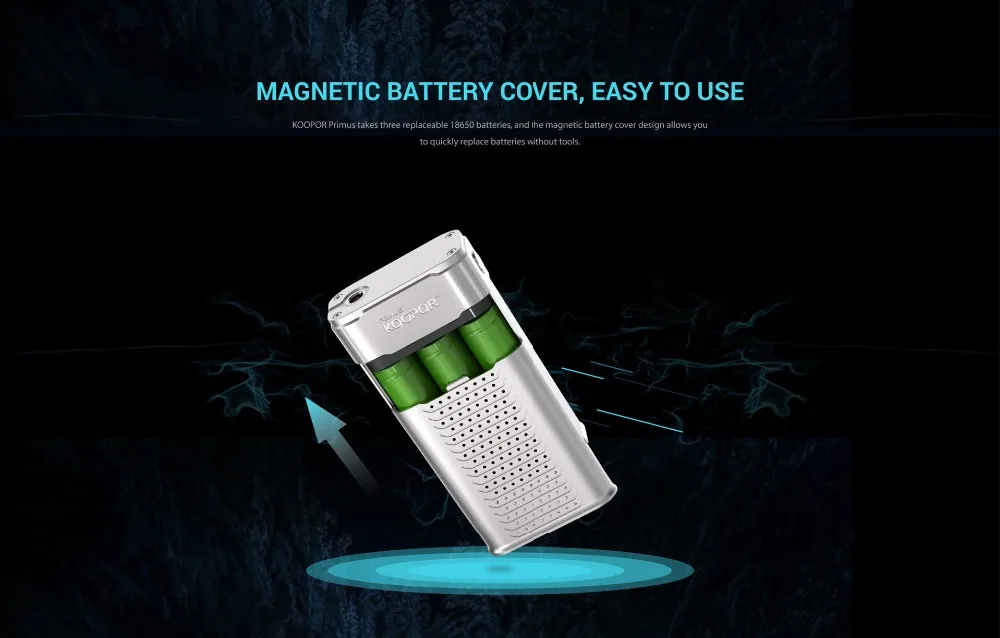 Newest wonder SMOK 300W wattage Koopor TC mod Smok Koopor 300W box mod stainless/black color fit 3pcs 18650 batteries