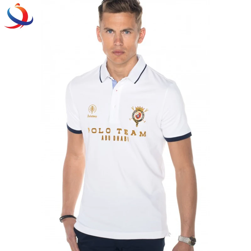 100 % Cotton Baumwolle Men Clothing Fashion Polo With Custom Logo Printed Polo T-Shirts