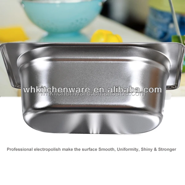  EN631-1 стандартная штепсельная вилка стандартов ЕС и США размер Отель Лоток еды мармит Пан противень гастрономический (304 SS Утверждено NSF & LFGB Утвержденный)