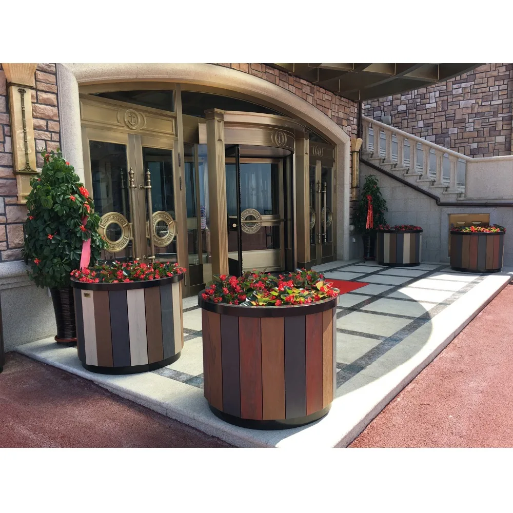 
2018 Vyokewood Wood Plastic Composite WPC Decking PVC Flower Box 