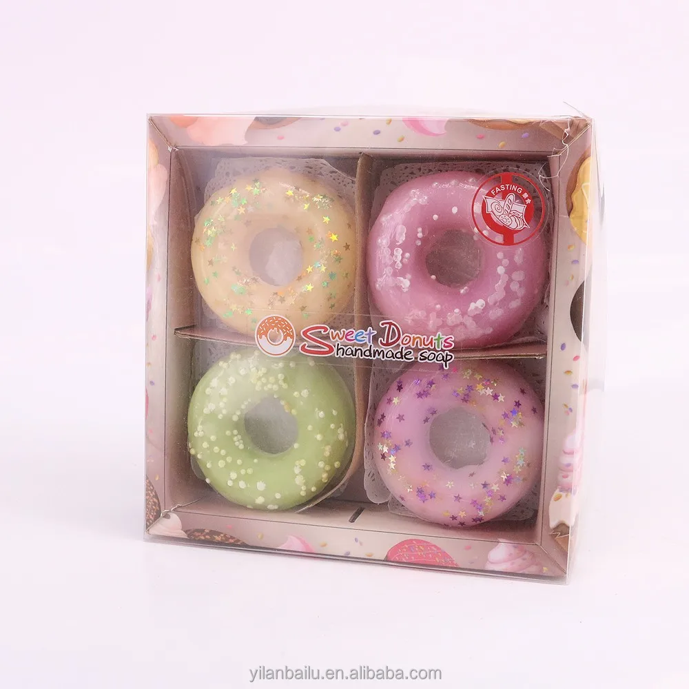 beautiful dounut essential oil soap gift set