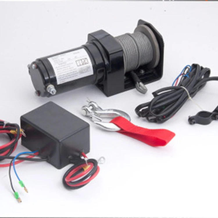 DC 12V/ 24V car electric winch for 3000lbs & 12000lbs