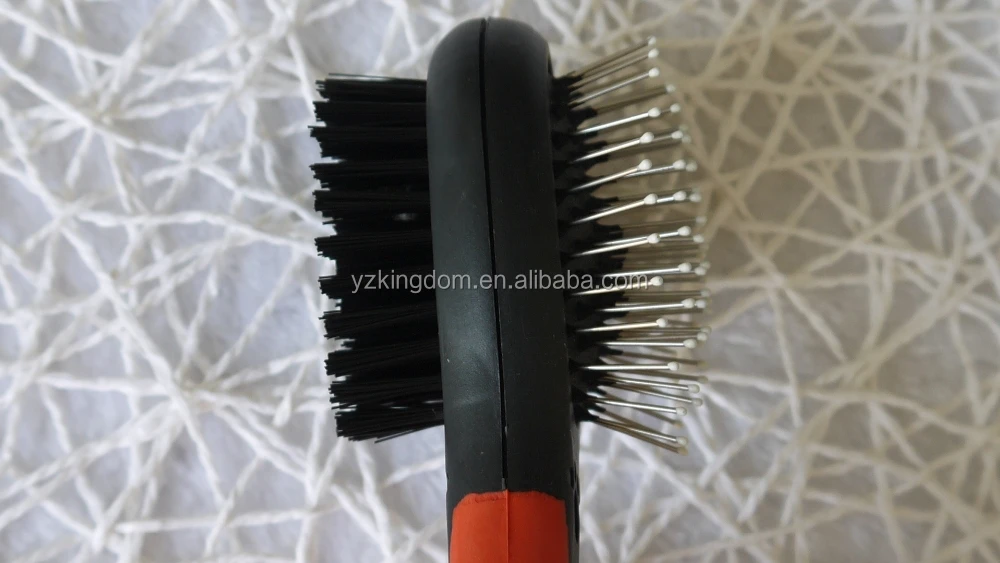 Double Sided Pet Dog Cat Hair Cleaning Removing Shedding Combs With Needles and Bristles
