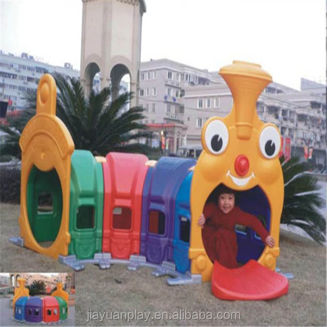 Plastic slide for children independent play indoor playground