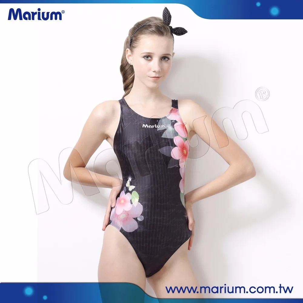 2015 Fashion New Arrival Women Swimsuit Competition Black Bathing Suit