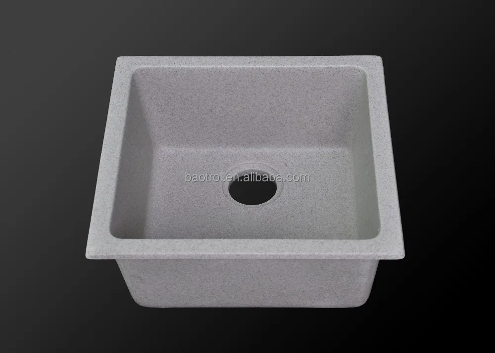Artifical granite kitchen sink black quartz single bowl sink