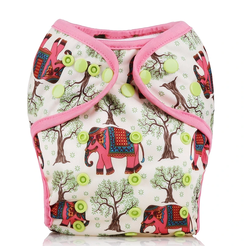 Factory Price Reusable Double Gussets Diaper Waterproof Baby Diaper Cover