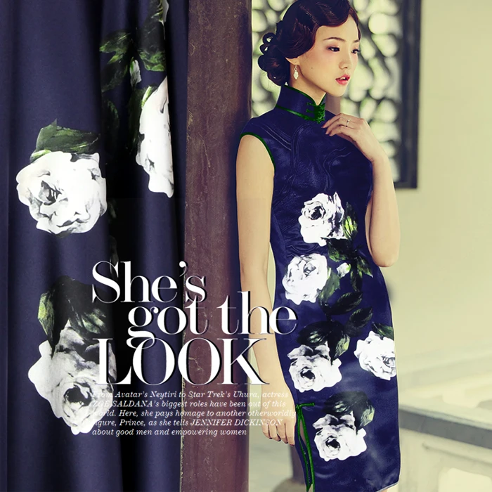 chinese custom design silk digital silk satin fabric printing