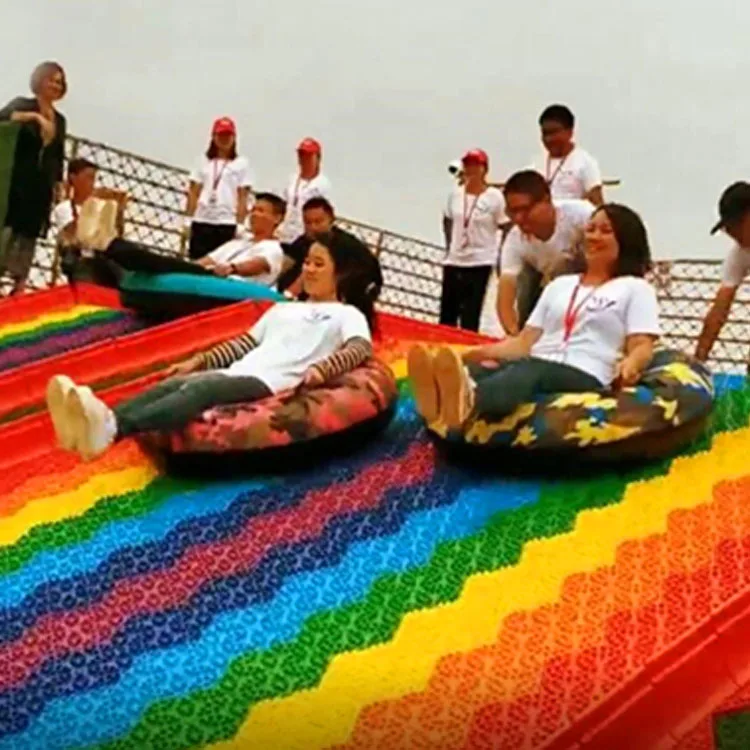 Rainbow Large Plastic Slide for Children and Kids to Have Fun