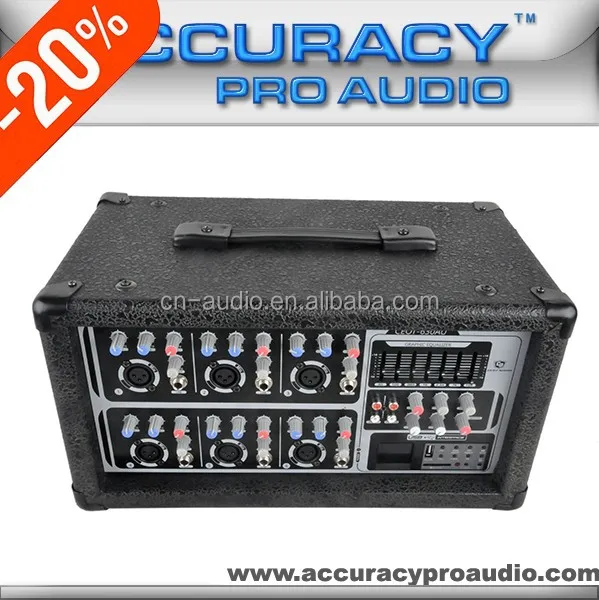 Accuracy Pro Audio CEOT-630AU 6-Channel Power Mixer Amplifier Audio Sound Equipment Professional audio amplifier