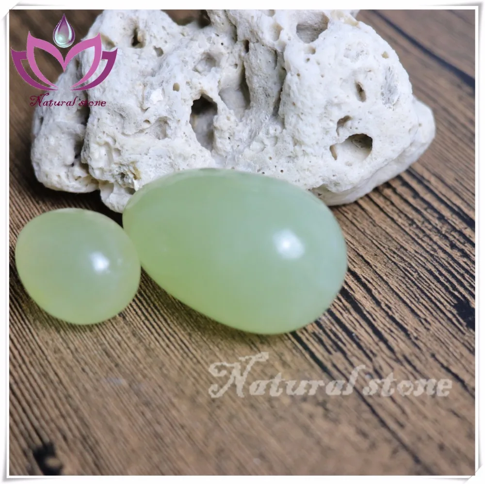 competitive price 5*4 4*3 3*2 xiuyan green jade eggs  sexy kegel for ladies vagin drilled or undrilled yoni products eggs
