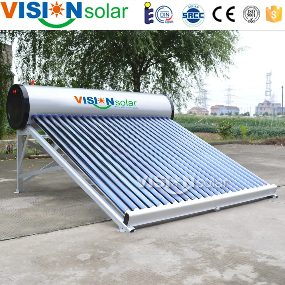 Хорошая цена солнечные водонагреватели атмосферного давления 200 л бак с высоким качеством вакуумной трубки
