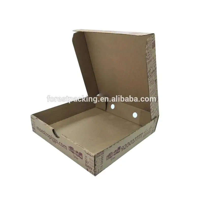  Заказной печати Складывая Бумаги Pizza Box поставщика на заказ коробки для