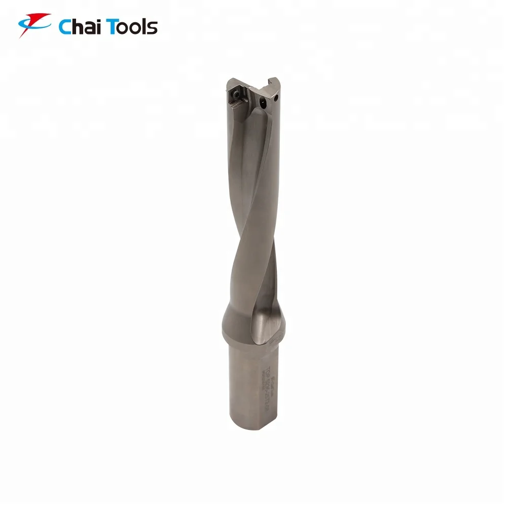 Carbide Twist Square Hole Drill Bit With 2 Spiral Flutes