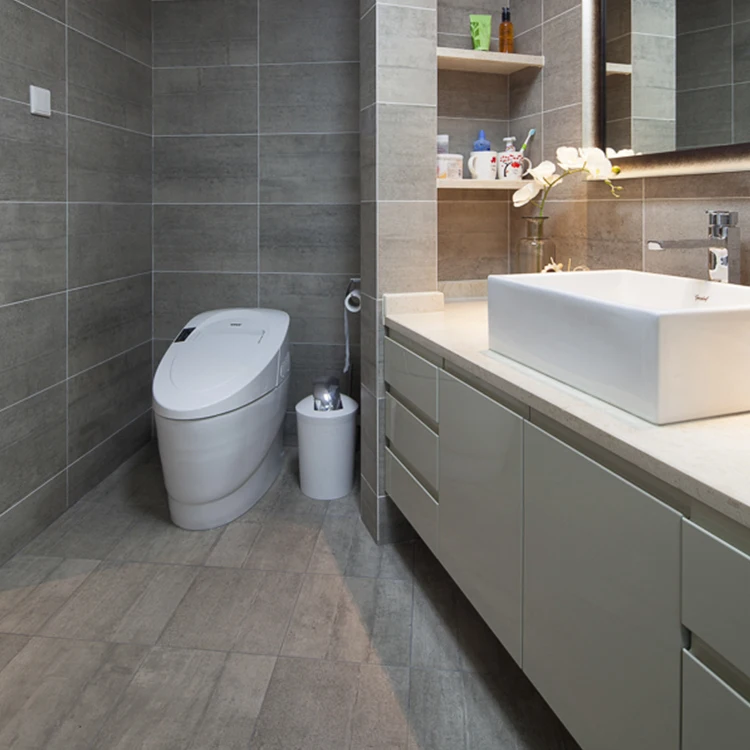Multifunctional European Style Vanity Counter Wash Basin Wooden Modern Pvc Bathroom Cabinet