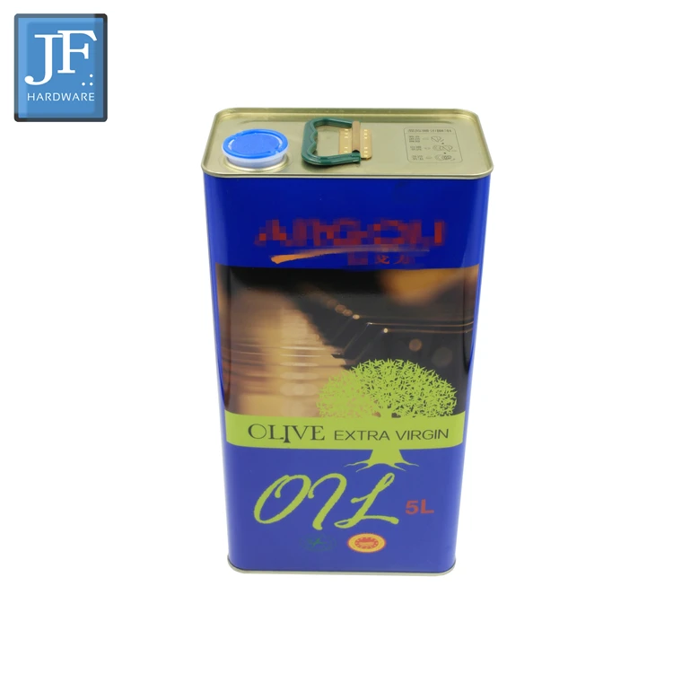 Wholesale Cooking Oil Food Grade Square 1 Liter Custom Olive Oil Metal Tin Cans