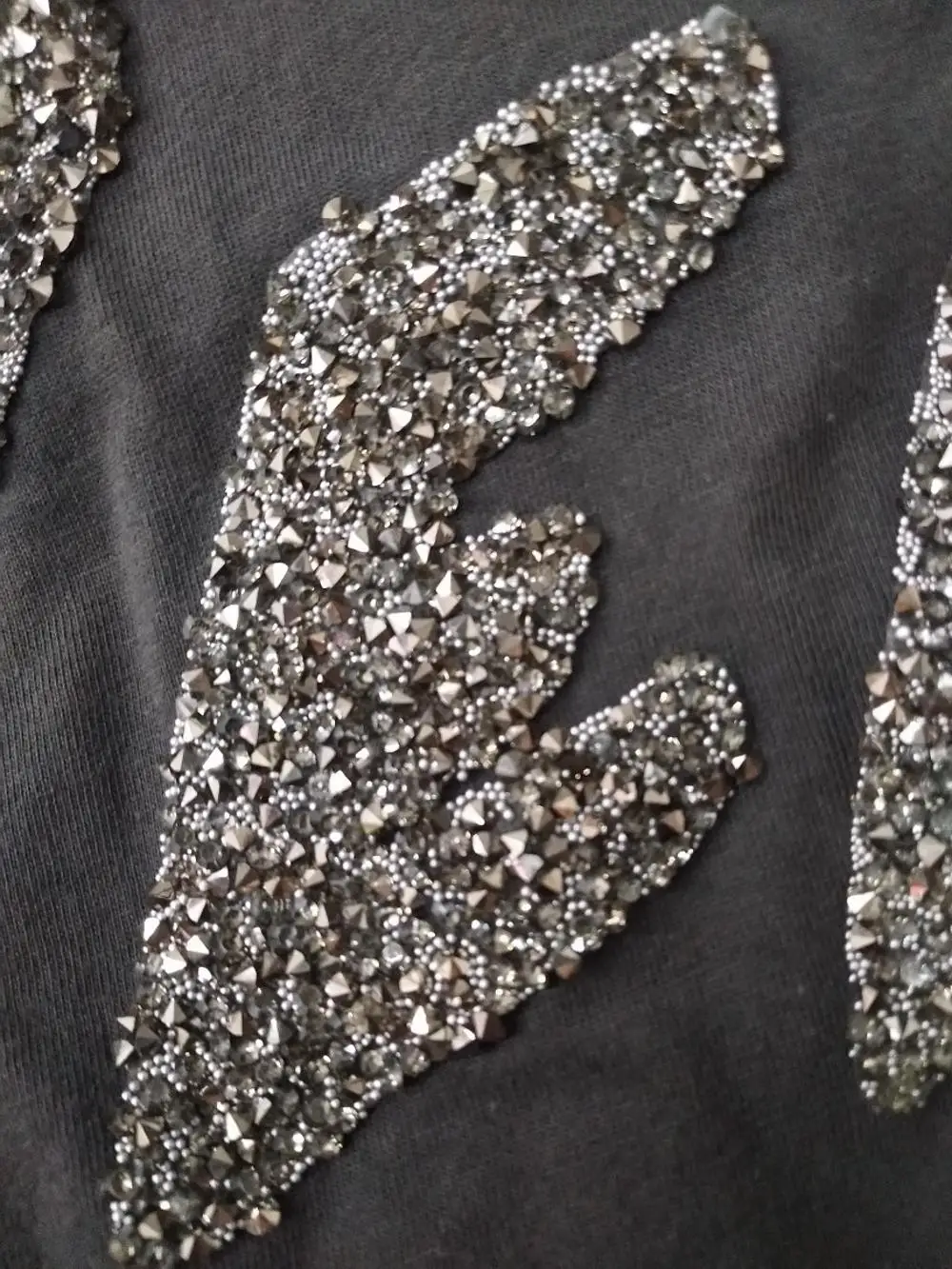 caviar beads rhinestone letters hot-fix technics crystal iron on rhinestone heat transfer for T shirt