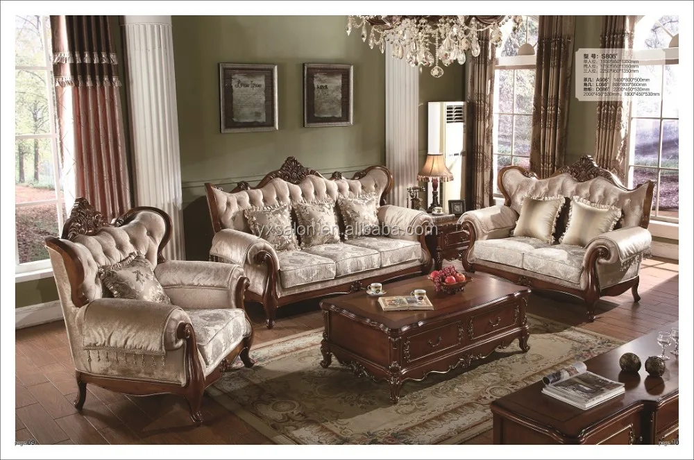 5 лет гарантии роскошная классическая деревянная мебель для спальни (HB1-11)