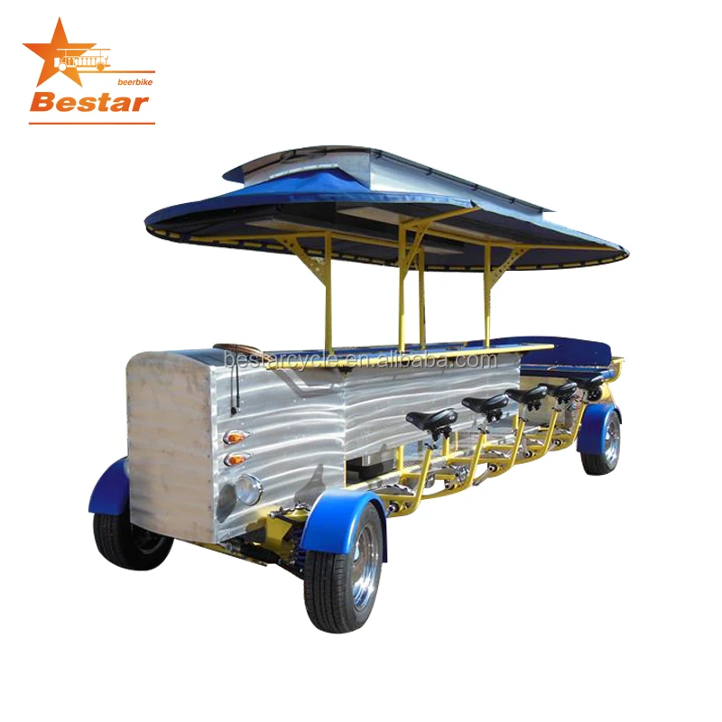 Retro 4 wheel electric sightseeing truck vehicle