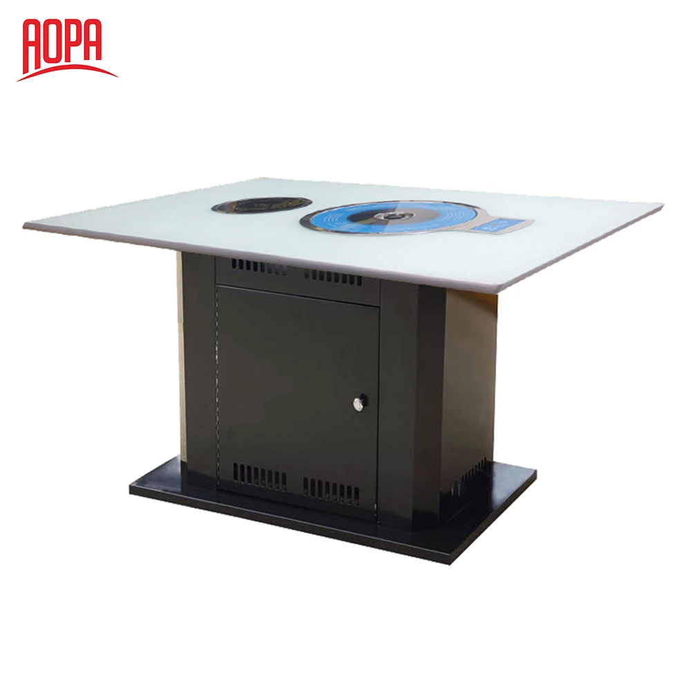 AOPA restaurant custom korean bbq grill accessory table