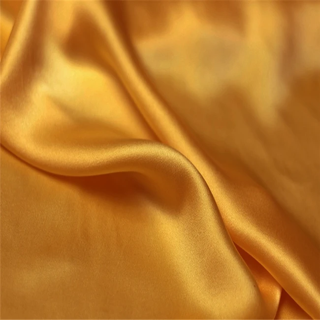 China Factory Charmeuse Silk Satin Fabric 100% Mulberry Organic 16m/m for Shirt Women Dresses Saree