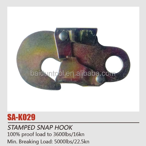 
kinds of safety hook for safety harness/belt/lanyard/rope 
