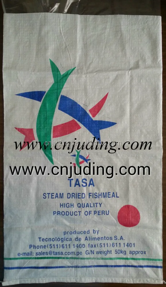 white polypropylene woven bag for fish meal