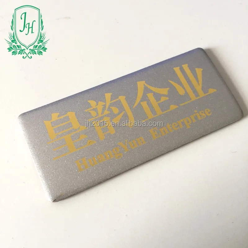High quality  silk-printed aluminum  nameplate for machine