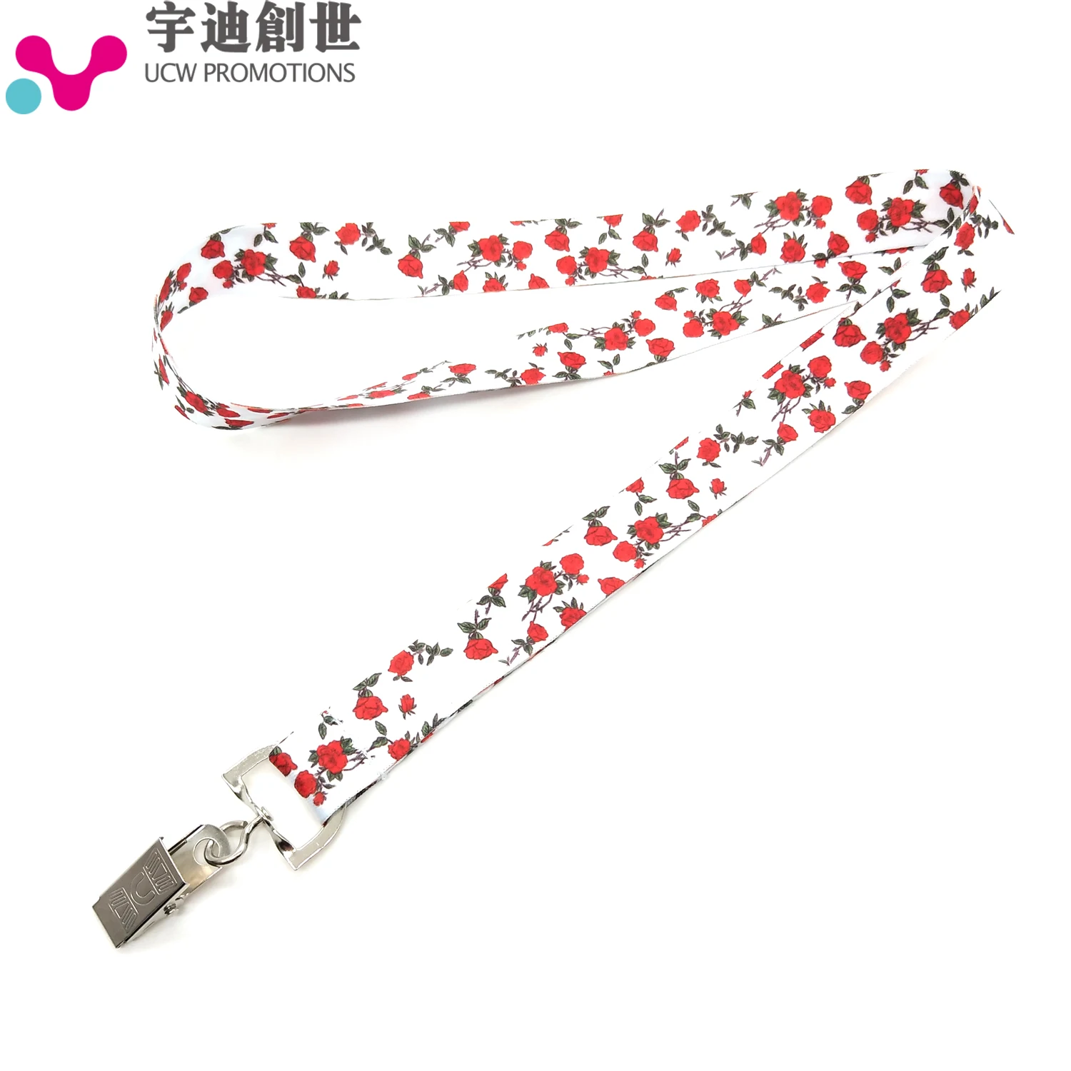 Free Sample Heat Transfer Lanyard Cheap Custom Logo Lanyard for ID Card Badge Holder