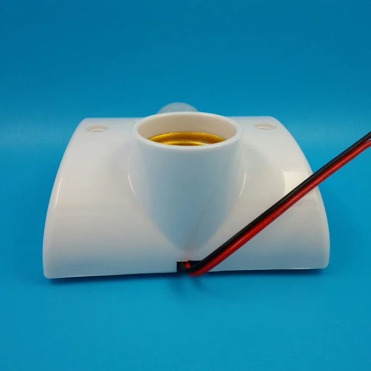 AC220V e27 adjustable pir sensor motion switch and lamp holder LED Energy delayed saving switch 86mm