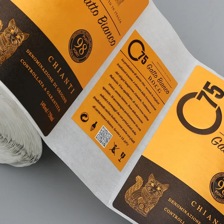 Custom Food Fruit Jam Jar Packaging Sticker Roll Etiquette Waterproof Printed Self-Adhesive Labels for Jars