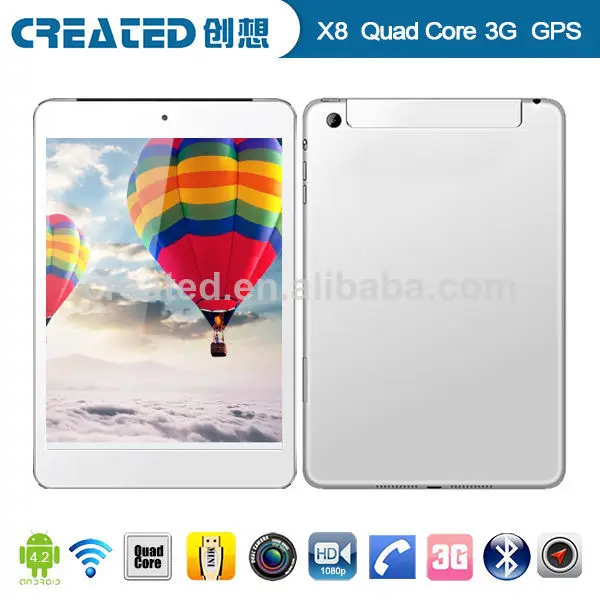 high quality mtk octa core 1.7ghz android 4.4&8 inch fps 1280*800 flat computers barcode scanner