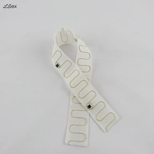 spandex flexible RFID antenna with stainless steel wire for towels