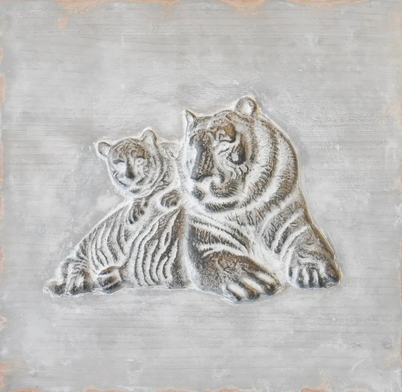 Chinese Popular Handpainted Animal Artwork 3D Oil Painting On Canvas