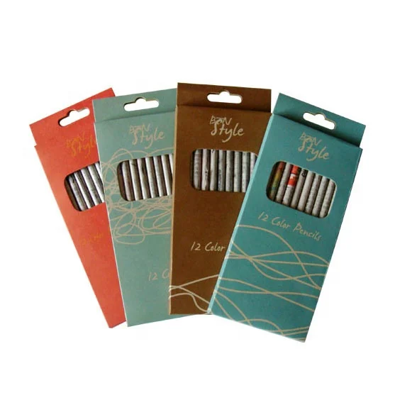 12 newspaper eco color pencil