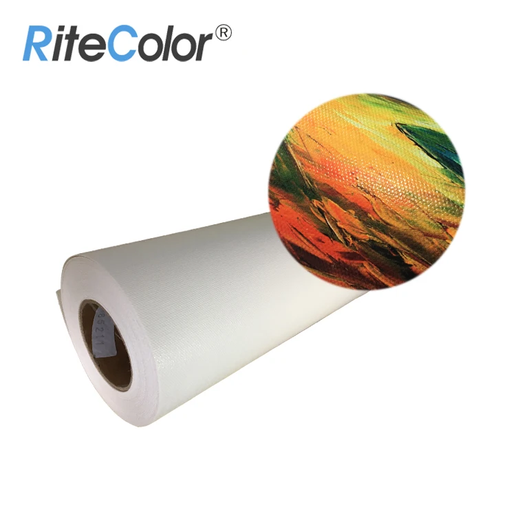 320gsm Pigmented Digital Printing Poly Cotton Canvas Roll for Canon iPF8000S / IPF8400S, Matte Printing Canvas