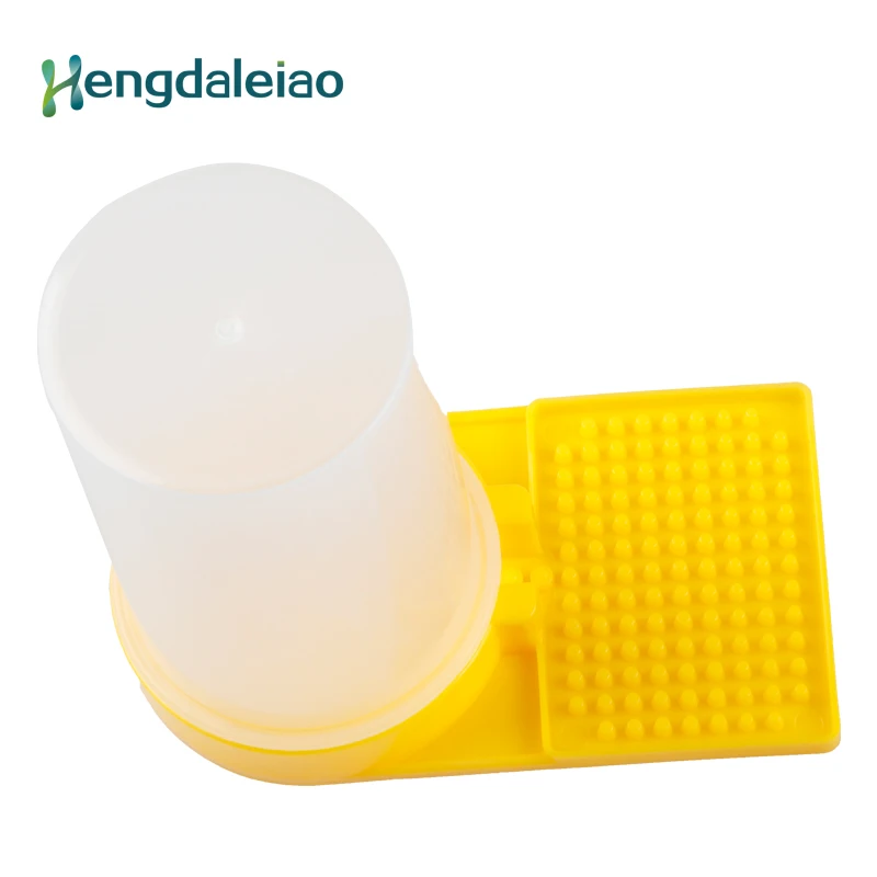 White beekeeping equipment plastic bee feeder for water