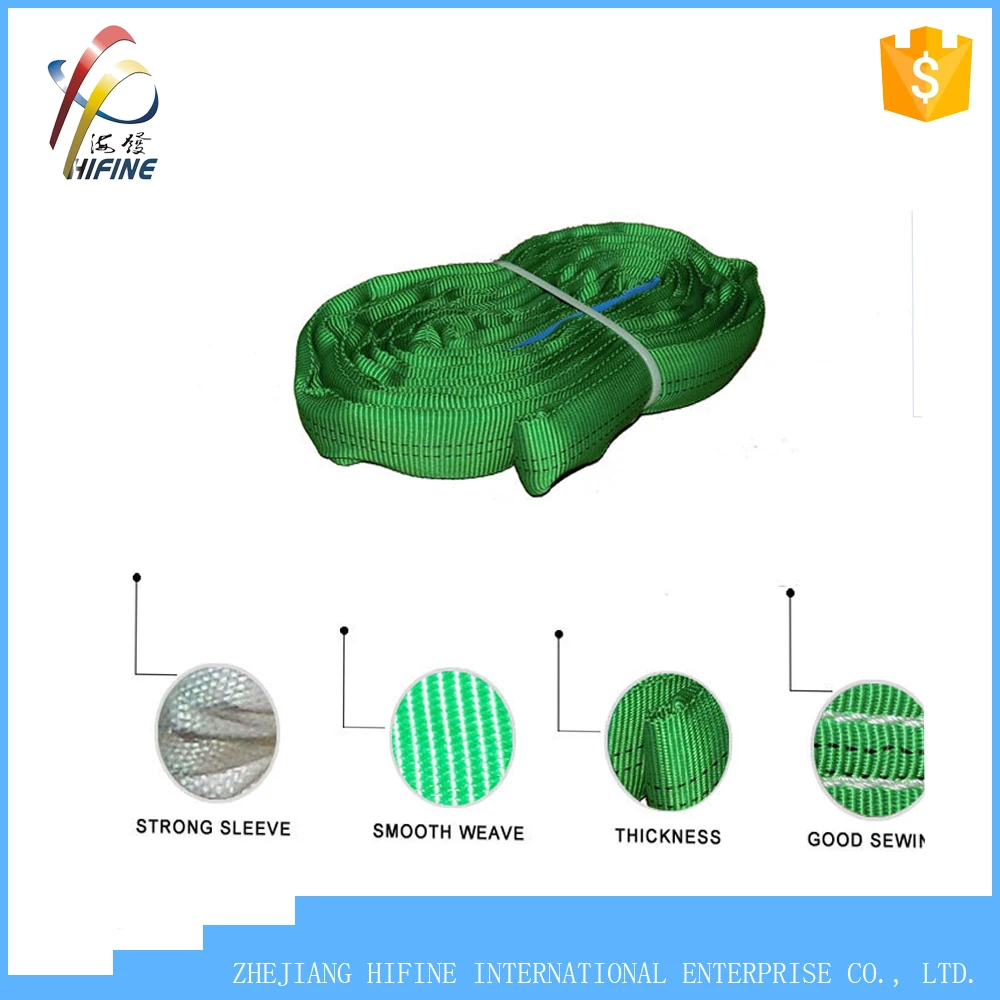 HI-FINE 6000KG GS Proved Endless Round Sling with safety factor 6:1 7:1